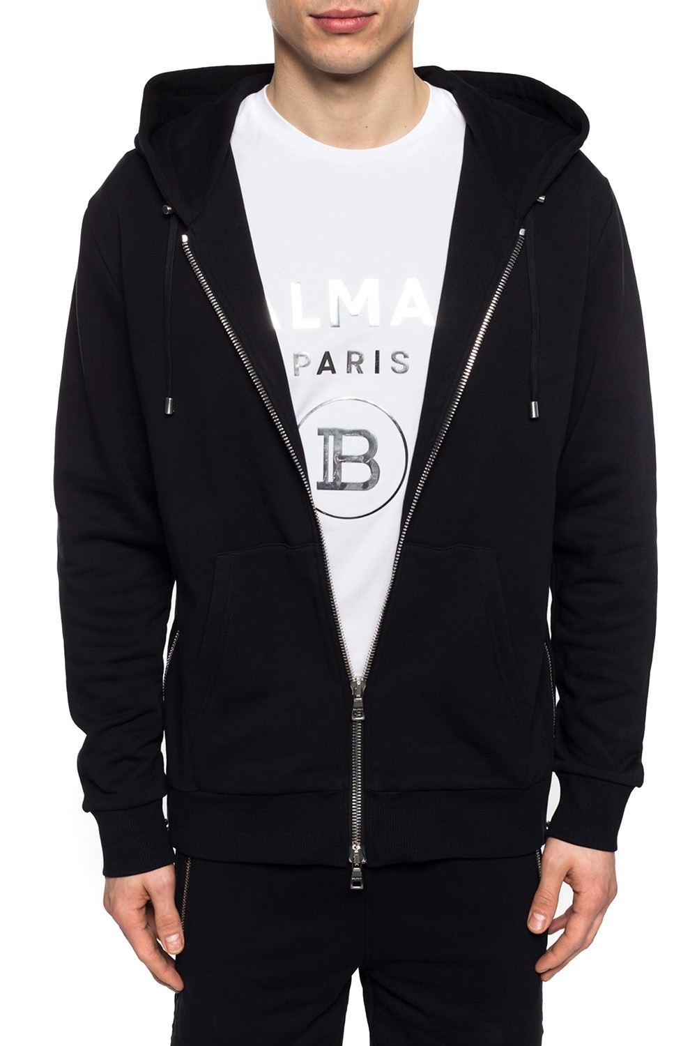 Balmain discount hoodie zipper